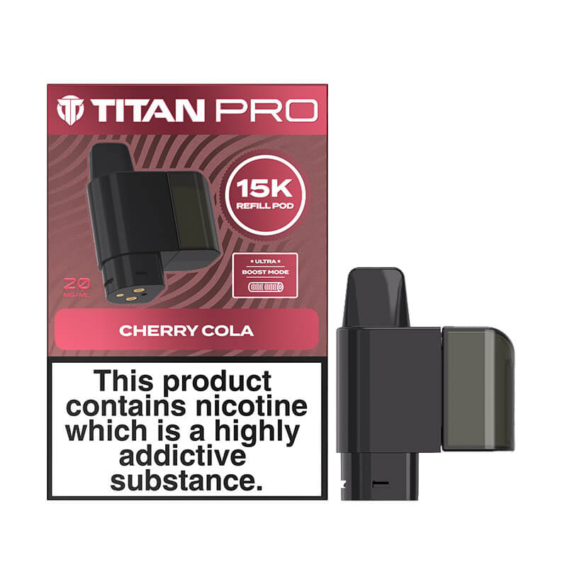 Titan Pro 15K Cherry Cola Prefilled Pod + Refills