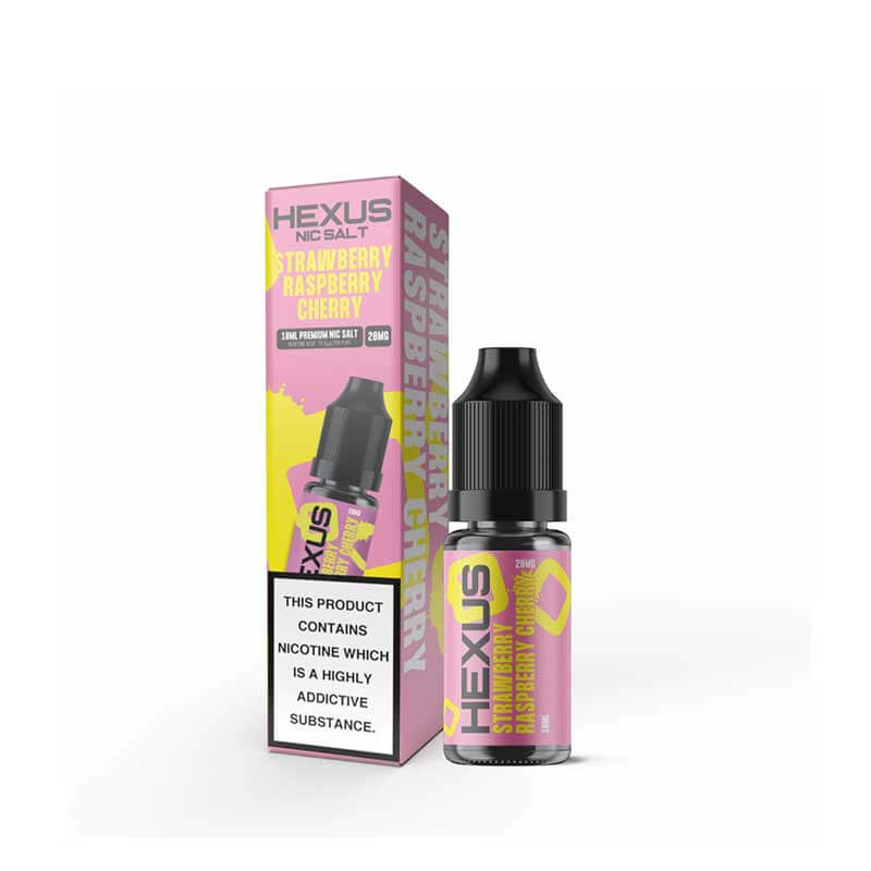 Hexus Salts Strawberry Raspberry Cherry Nic Salt E-Liquid 10ml