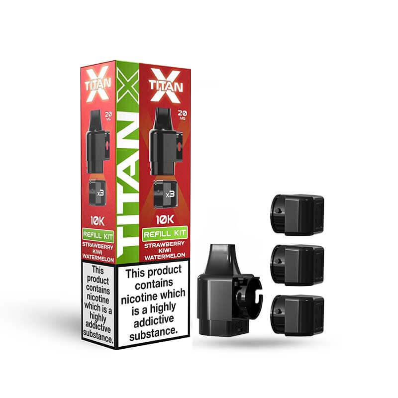 Titan X Strawberry Kiwi Watermelon Prefilled Pod + Refills