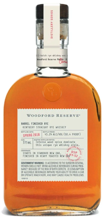 Buy 1 Get 1 Free - Woodford Reserve Barrel Finished Rye Whiskey | 375ML