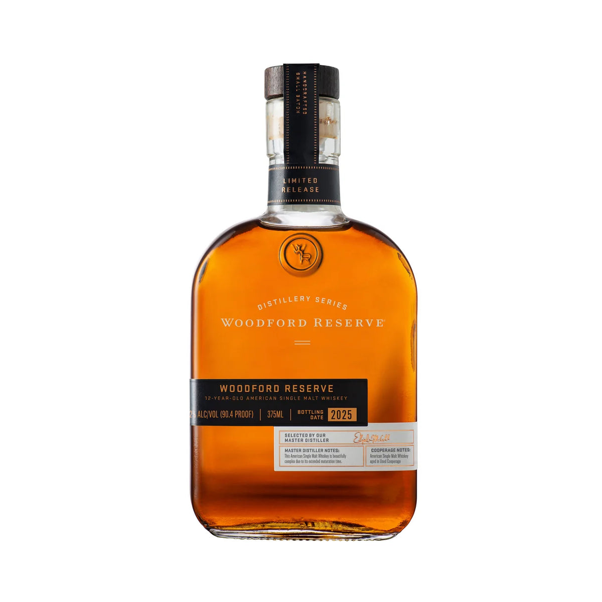 Woodford Reserve Distillery Series | 12 Year Old | American Single Malt Whiskey | 2025 Limited Release | 375ML