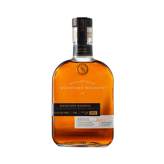 Woodford Reserve Distillery Series | 12 Year Old | American Single Malt Whiskey | 2025 Limited Release | 375ML
