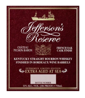 Buy 1 Get 1 Free - Jefferson’s Reserve French Oak Cask Finish Extra Aged Straight Bourbon Whisky