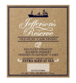 Jefferson’s Reserve Old Rum Cask Finish Extra Aged Straight Bourbon Whisky