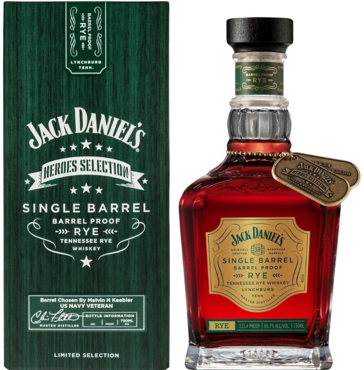Buy 1 Get 1 Free - Jack Daniel's Heroes Selection Single Barrel Rye 2024 Release Tennessee Rye Whiskey