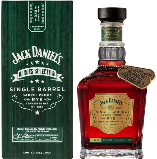 Buy 1 Get 1 Free - Jack Daniel's Heroes Selection Single Barrel Rye 2024 Release Tennessee Rye Whiskey