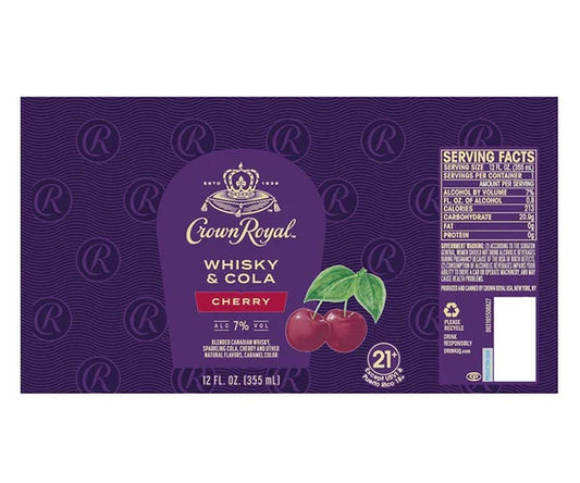 Buy 1 Get 1 Free - Crown Royal Whisky & Cola Cherry | (4)*355ML