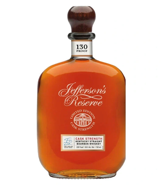 Jefferson's Reserve 8 Year Old Cask Limited Edition 130 Proof Strength Kentucky Straight Bourbon Whiskey