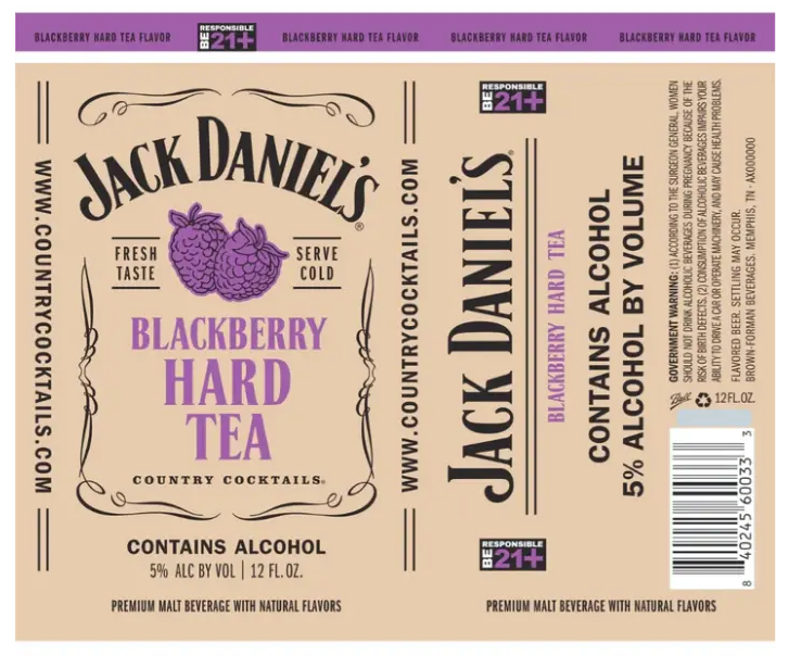 Buy 1 Get 1 Free - Jack Daniel's Country Blackberry Hard Tea Cocktails | 355ML
