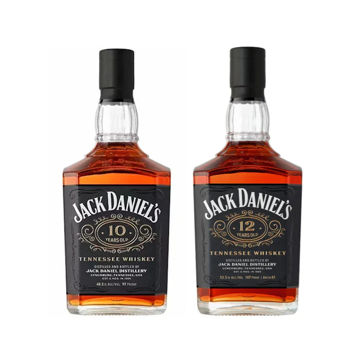 Buy 1 Get 1 Free - Jack Daniels | 10 & 12 Year Old | Tennessee Whiskey | (2) Bottle Bundle