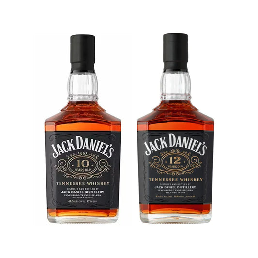 Buy 1 Get 1 Free - Jack Daniels | 10 & 12 Year Old | Tennessee Whiskey | (2) Bottle Bundle
