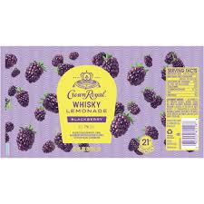 Buy 1 Get 1 Free - Crown Royal Whisky Lemonade Blackberry Canned Cocktail | (4)*355ML