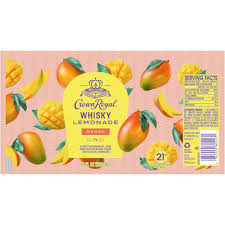 Crown Royal Whisky Lemonade Mango Canned Cocktail | (4)*355ML