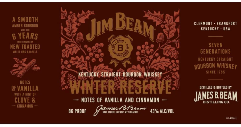Jim Beam Winter Reserve Bourbon Whiskey