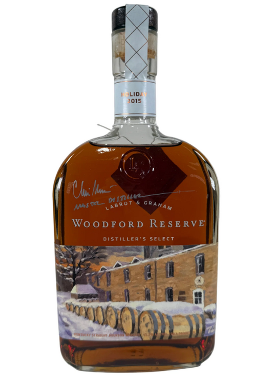 Buy 1 Get 1 Free - Woodford Reserve Distiller's 2015 Select Holiday Signed Kentucky Straight Bourbon Whiskey | 1L