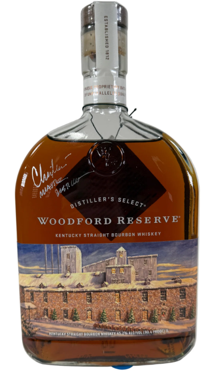 Woodford Reserve Distiller's 2017 Select Snowfall at Woodford Reserve Signed Kentucky Straight Bourbon Whiskey | 1L