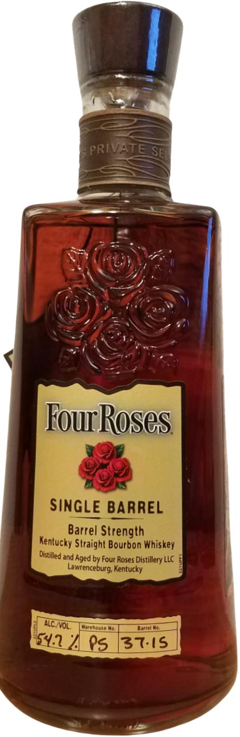 Buy 1 Get 1 Free - Four Roses Single Barrel Select Private Selection OESV 10 Year Old 2021 Release Cask #PS 37-15 Bourbon Whiskey