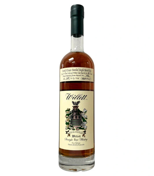 Willett Family Estate 10 Year Old Single Barrel #1515 "Decade Neat" 103.6 Proof Rye Whiskey