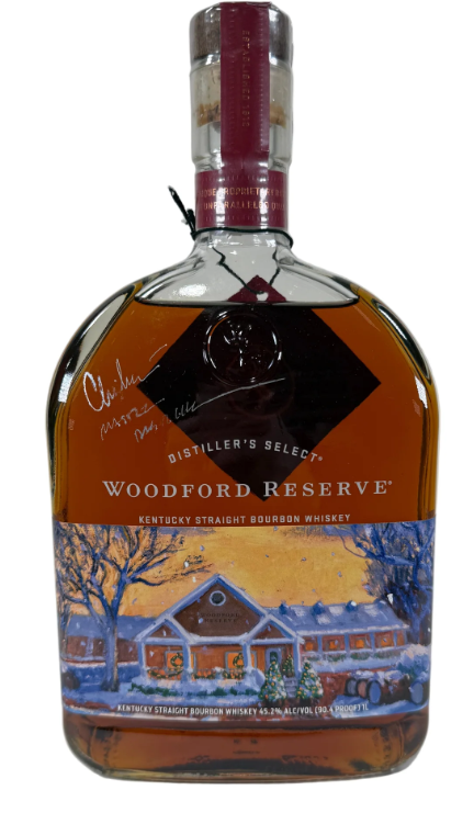Buy 1 Get 1 Free - Woodford 2018 Reserve Distiller's Select Winter Spirit Signed Kentucky Straight Bourbon Whiskey | 1L