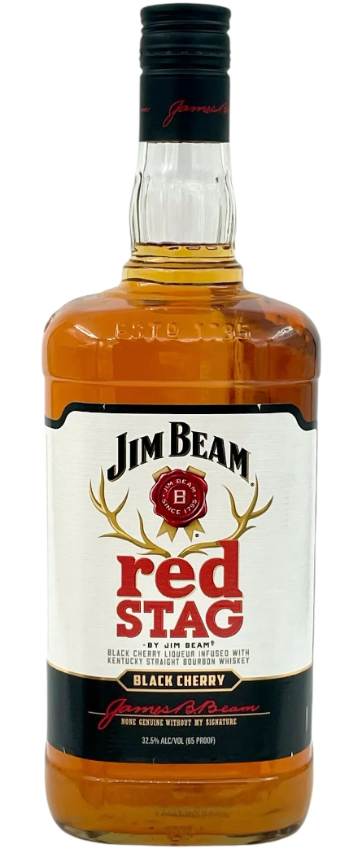 Jim Beam Red Stag Black Cherry Kentucky Straight Bourbon Whiskey | 1.75L