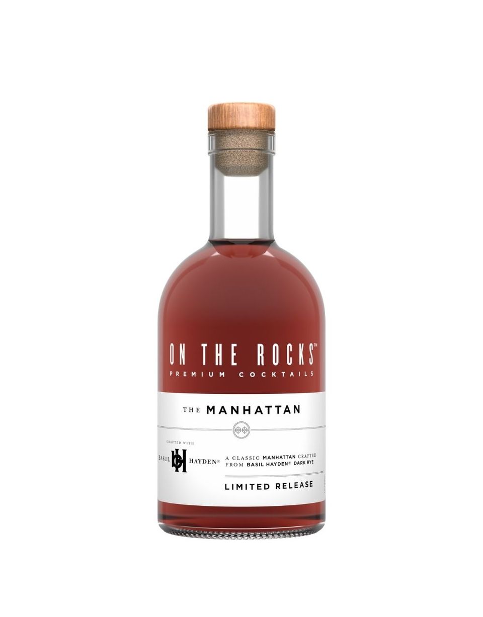 Buy 1 Get 1 Free - On The Rocks Cocktails Basil Hayden Dark Rye Limited Edition Manhattan Cocktail