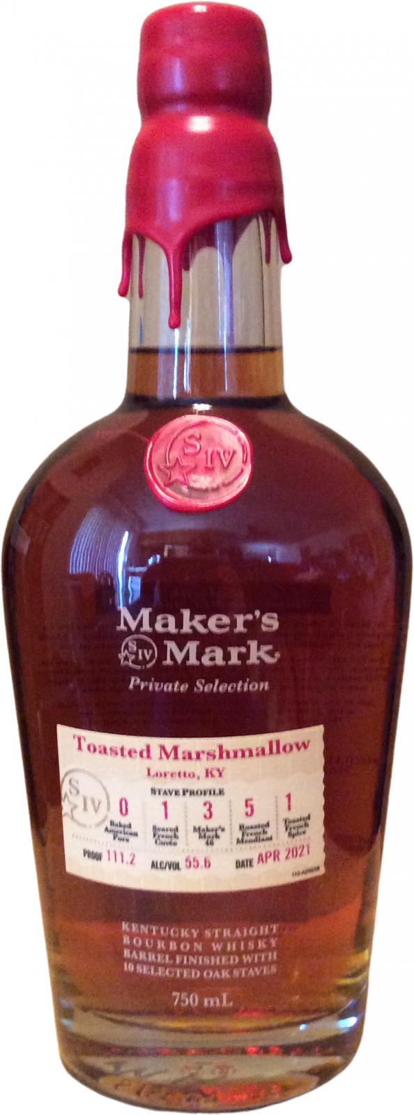 Maker's Mark Private Selection Toasted Marshmallow - Loretto, KY  2021 Release Bourbon Whiskey