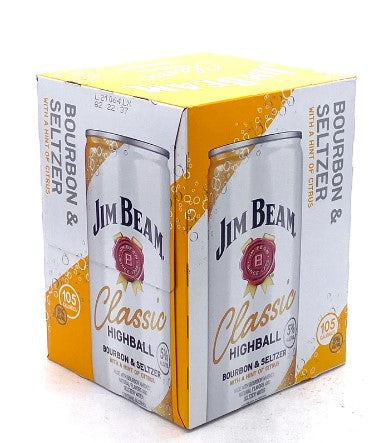 Jim Beam Classic Highball Cocktails Ready-to-Drink | (4)*355ML