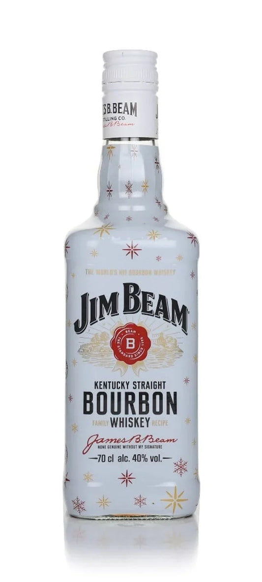 Jim Beam White Label Christmas Wrap Kentucky Straight Bourbon Whisky | 700ML