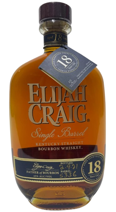 Buy 1 Get 1 Free - Elijah Craig 18 Year Old 2021 Single Barrel #5336 Kentucky Straight Bourbon Whiskey