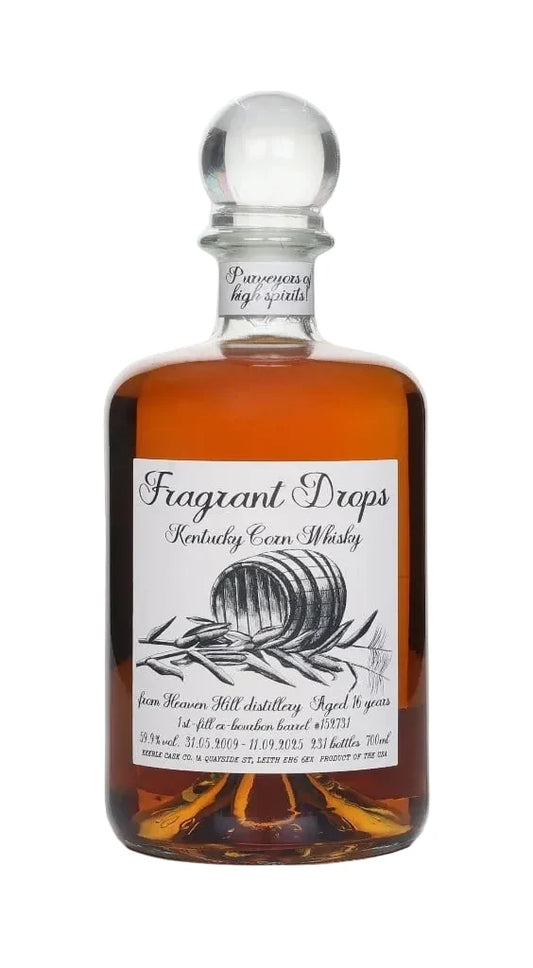 Buy 1 Get 1 Free - Heaven Hill 16 Year Old 2009 Bourbon Barrel Matured Cask #152731 - Fragrant Drops (Keeble Cask Company) Kentucky Corn Whisky | 700ML