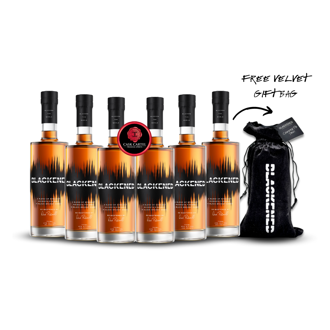 Buy 1 Get 1 Free - FATHER'S DAY 2023 | METALLICA | BLACKENED™ AMERICAN WHISKEY FLAGSHIP + LIMITED EDITION VELVET BAG (6) BOTTLE BUNDLE