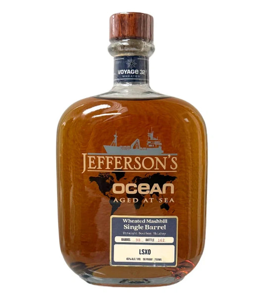 Jefferson’s Ocean Aged At Sea Single Barrel Wheated Voyage 32 Straight Bourbon Whiskey