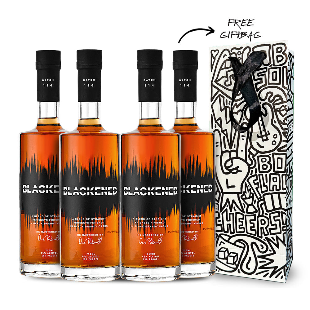 Buy 1 Get 1 Free - CHRISTMAS 2023 | METALLICA | BLACKENED™ AMERICAN WHISKEY FLAGSHIP + LIMITED EDITION GIFT BAG (4) BOTTLE BUNDLE