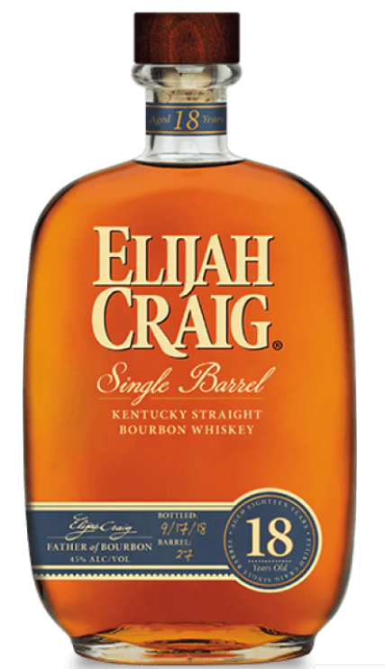 Buy 1 Get 1 Free - Elijah Craig 2017 Single Barrel #4339 18 Year Old Kentucky Straight Bourbon Whiskey