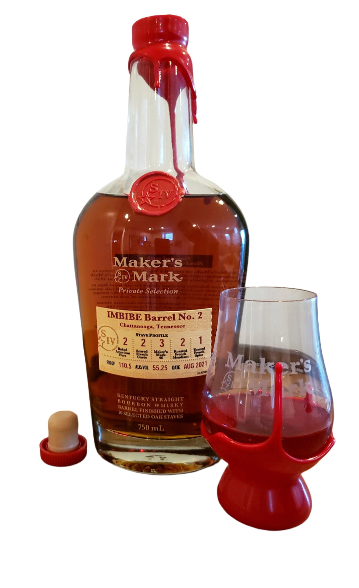 Maker's Mark Private Selection IMBIBE Barrel No. 2 - Chattanooga, Tennessee  2021 Release Bourbon Whiskey