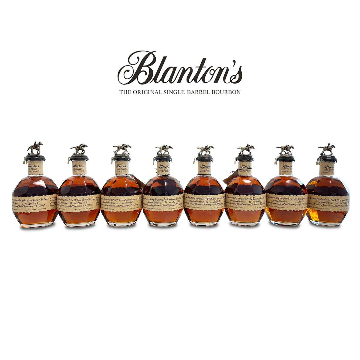 Buy 1 Get 1 Free - Blanton's Original Single Barrel | FULL COMPLETE HORSE COLLECTION | (8) 700ml Bottles