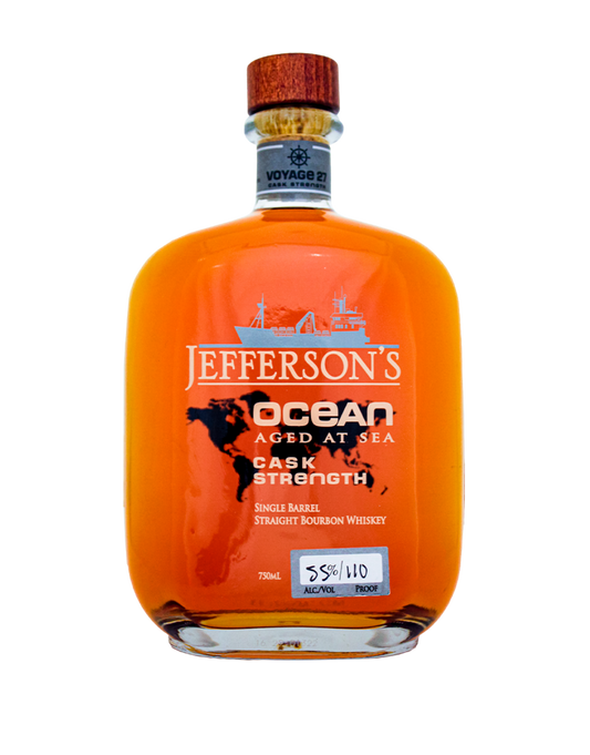 Buy 1 Get 1 Free - Jefferson's Ocean Cask Strength Single Barrel S1B49 Bourbon Whiskey