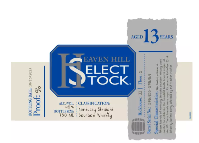 Buy 1 Get 1 Free - Heaven Hill 13 Year Select Stock Straight Bourbon Whisky