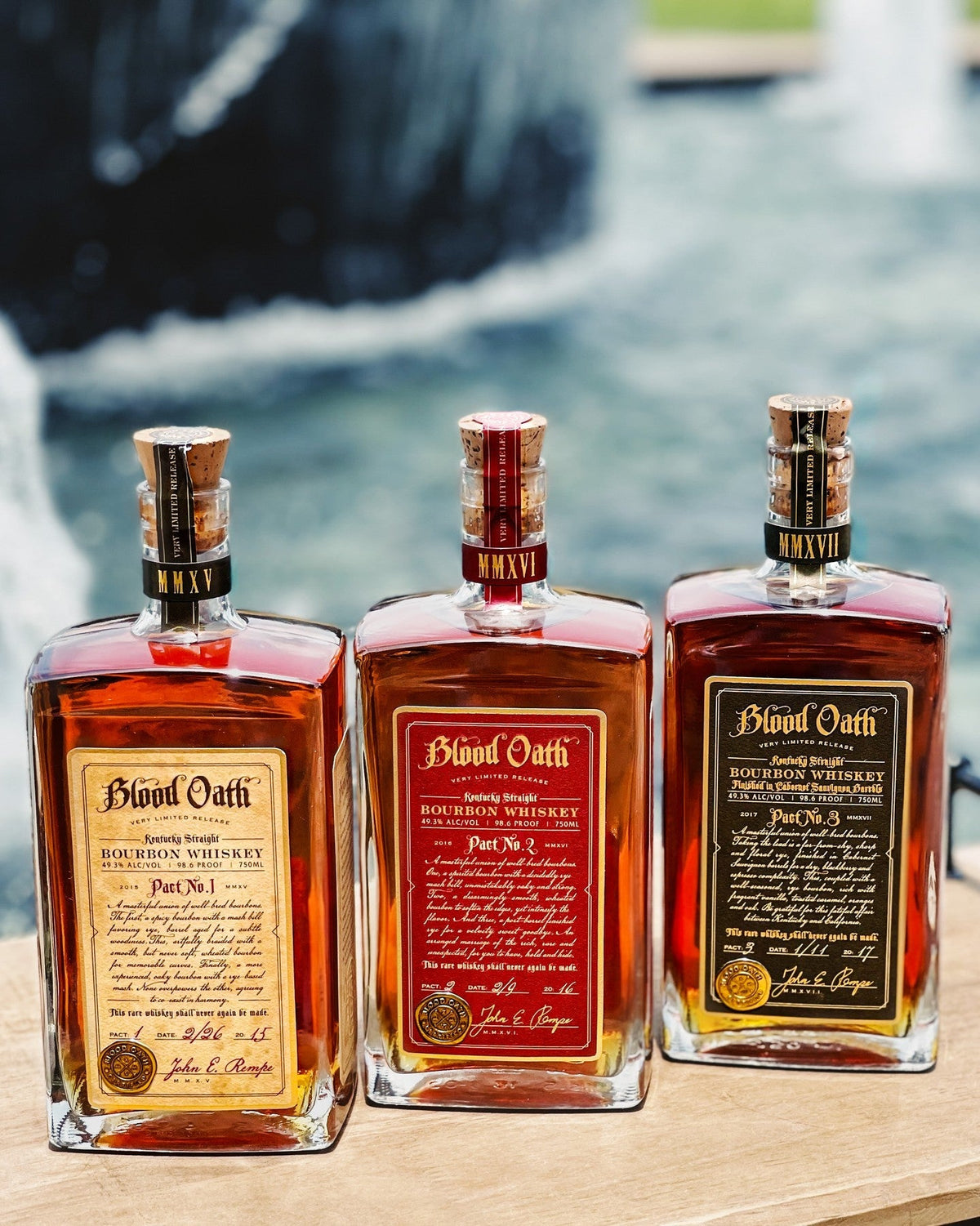 Blood Oath Trilogy Set | Pact No. 1-2-3 | Kentucky Straight Bourbon Whiskey
