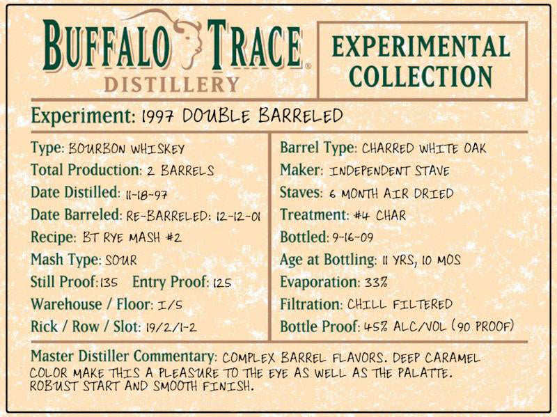 Buffalo Trace Experimental Collection | 1997 Double Barreled