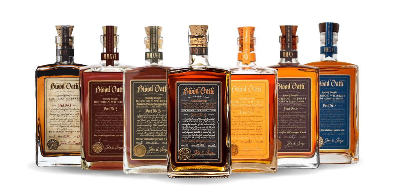 Buy 1 Get 1 Free - Blood Oath Vertical Set | Pact No. 1-7 | Kentucky Straight Bourbon Whiskey