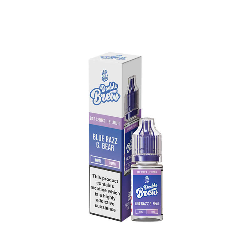Ohm Brew Double Brew Blue Razz G.Bear 10ml Nic Salt E-Liquid