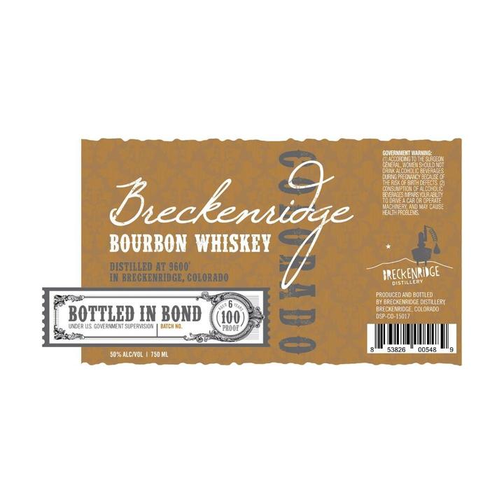 Buy 1 Get 1 Free - Breckenridge Bottled In Bond Bourbon Whiskey