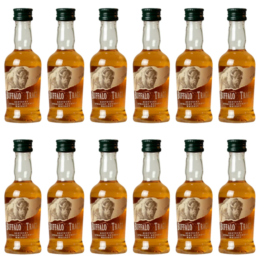 Buy 1 Get 1 Free - Buffalo Trace Kentucky Straight Bourbon Whiskey | (12)*50ML | Miniatures