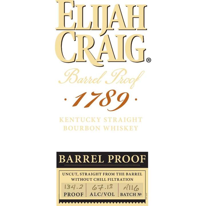 Buy 1 Get 1 Free - Elijah Craig Barrel Proof Batch No. A116 Kentucky Straight Bourbon Whiskey