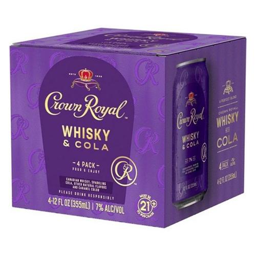 Crown Royal Whisky & Cola (4) Pack Cans