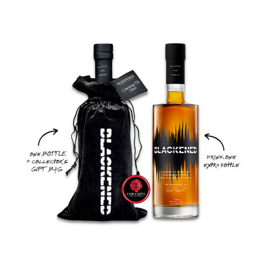 Buy 1 Get 1 Free - METALLICA | BLACKENED™ American Whiskey "Velvet Bag" | Blackened The World | Limited Edition **Collect ONE/Drink ONE** (Bundle)