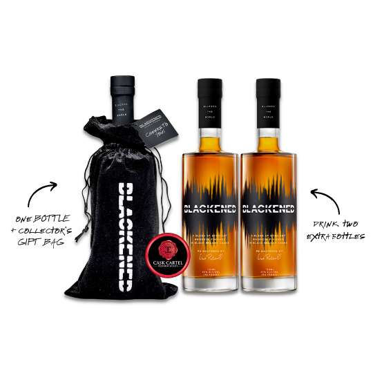METALLICA | BLACKENED™ American Whiskey "Velvet Bag" | Blackened The World | Limited Edition **Collect ONE/Drink TWO** (Bundle)