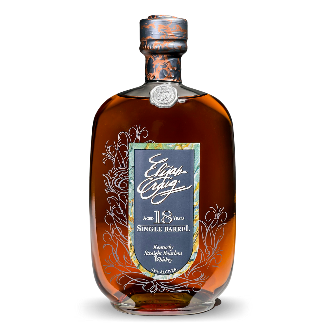 Elijah Craig Single Barrel 18 Year Old Bottled 1990 Kentucky Straight Bourbon Whiskey