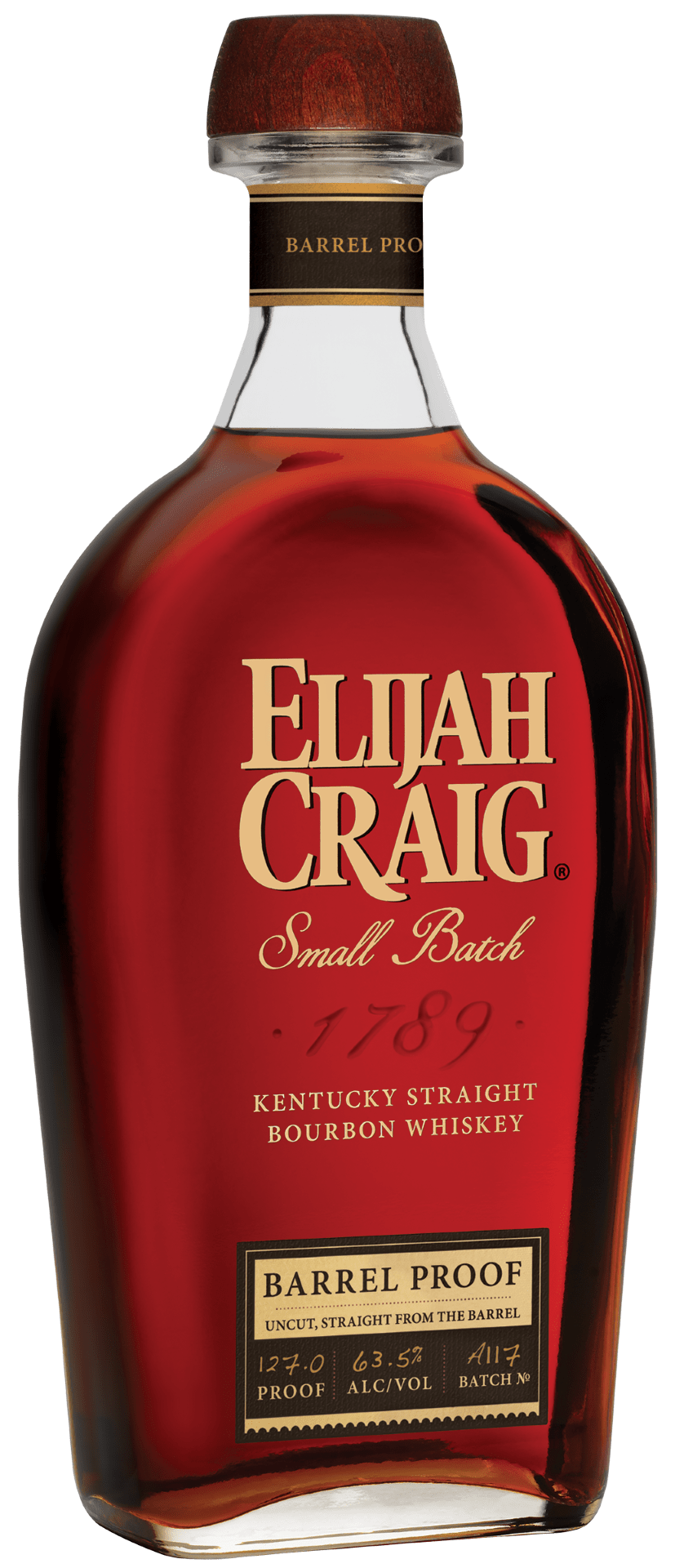 Elijah Craig Barrel Proof 127 Proof Batch A117 Bourbon Whiskey